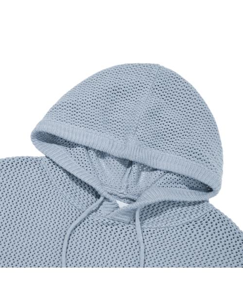 F.ILLUMINATE(フィルミネイト)の「シンボルメッシュフードニット-ブルー(ニット/セーター・レディース・その他・MEDIUM/LARGE/SMALL)」の7枚目の写真