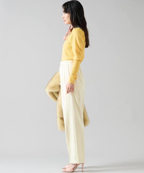 Tiara(ティアラ)の「2タックパンツ(その他パンツ・レディース・イエロー/ベージュ/ブラック・2/3/4)」の11枚目の写真