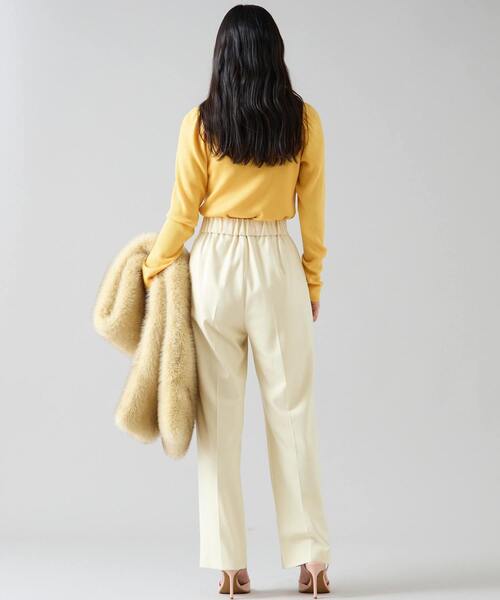 Tiara(ティアラ)の「2タックパンツ(その他パンツ・レディース・イエロー/ベージュ/ブラック・2/3/4)」の12枚目の写真