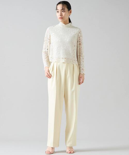 Tiara(ティアラ)の「2タックパンツ(その他パンツ・レディース・イエロー/ベージュ/ブラック・2/3/4)」の19枚目の写真