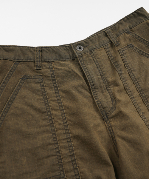 FRIZMWORKS(フリズムワークス)の「PIGMENT RIPSTOP FATIGUE SHORTS _ BROWN(その他パンツ・メンズ・その他・SMALL/MEDIUM/LARGE/X-LARGE)」の3枚目の写真