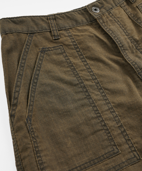 FRIZMWORKS(フリズムワークス)の「PIGMENT RIPSTOP FATIGUE SHORTS _ BROWN(その他パンツ・メンズ・その他・SMALL/MEDIUM/LARGE/X-LARGE)」の4枚目の写真