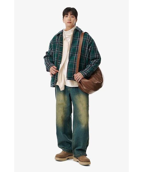 MUSINSA STANDARD（ムシンサスタンダード）の「リラックスドタートルネック長袖Tシャツ[クリーム]（Tシャツ/カットソー・メンズ・その他・SMALL/MEDIUM/LARGE/X-LARGE/XX-LARGE/XXX-LARGE）」の10枚目の写真