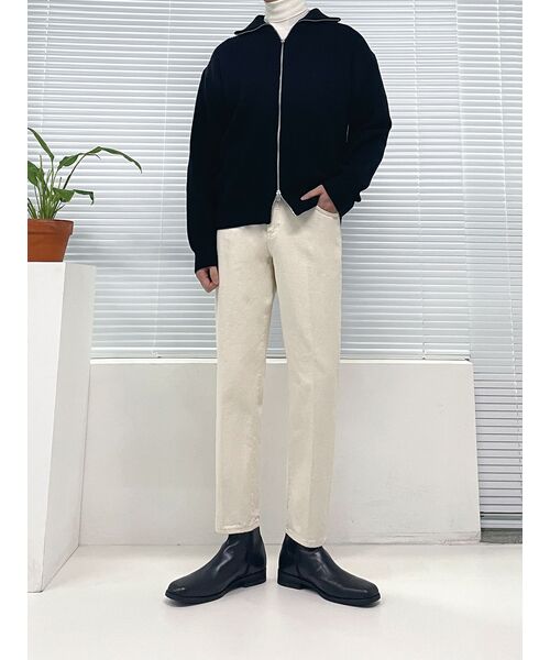 MUSINSA STANDARD（ムシンサスタンダード）の「リラックスドタートルネック長袖Tシャツ[クリーム]（Tシャツ/カットソー・メンズ・その他・SMALL/MEDIUM/LARGE/X-LARGE/XX-LARGE/XXX-LARGE）」の16枚目の写真