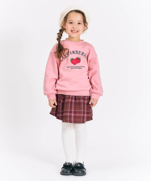 apres les cours(アプレレクール)の「【WEB限定/あったか】裏シャギーアソートトレーナー_ジュニア対応(スウェット・キッズ・ラベンダー/ブラウン/ピンク/サックスブルー・80/90/100/110/120/130/140)」の7枚目の写真