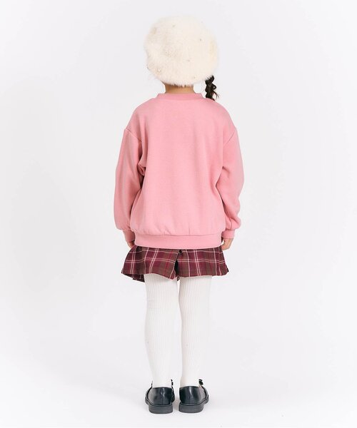 apres les cours(アプレレクール)の「【WEB限定/あったか】裏シャギーアソートトレーナー_ジュニア対応(スウェット・キッズ・ラベンダー/ブラウン/ピンク/サックスブルー・80/90/100/110/120/130/140)」の8枚目の写真