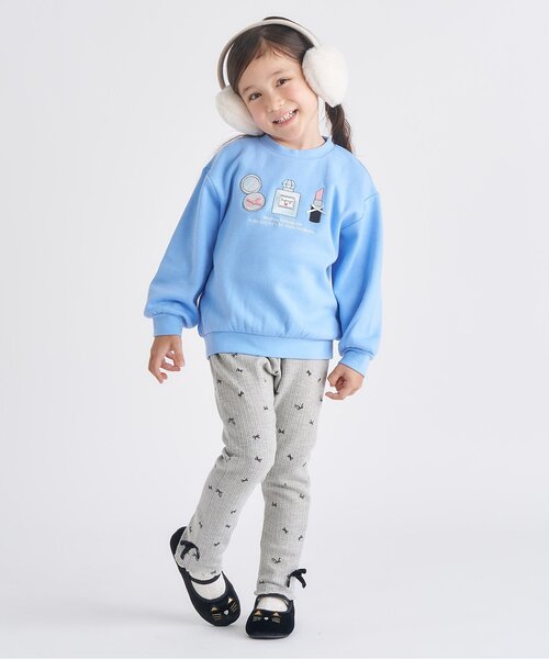 apres les cours(アプレレクール)の「【WEB限定/あったか】裏シャギーアソートトレーナー_ジュニア対応(スウェット・キッズ・ラベンダー/ブラウン/ピンク/サックスブルー・80/90/100/110/120/130/140)」の9枚目の写真