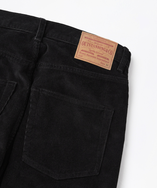 OUTSTANDING（アウトスタンディング）の「40S CORDUROY STRAIGHT PANTS_BLACK（その他パンツ・メンズ・その他・SMALL/MEDIUM/LARGE）」の7枚目の写真