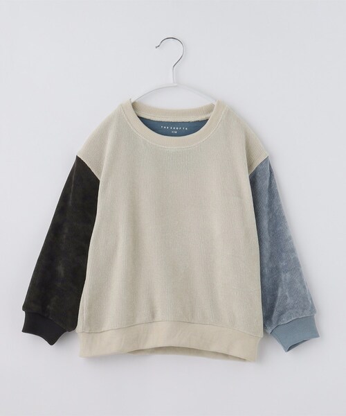 THE SHOP TK (ザ ショップ ティーケー )の「【110-160】ベロアモールプルオーバー(Tシャツ/カットソー・キッズ・ブルー系9/アイボリー系4/ブラック系4・11/12/13/14/15 /16)」の2枚目の写真