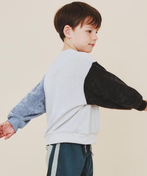THE SHOP TK (ザ ショップ ティーケー )の「【110-160】ベロアモールプルオーバー(Tシャツ/カットソー・キッズ・ブルー系9/アイボリー系4/ブラック系4・11/12/13/14/15 /16)」の4枚目の写真