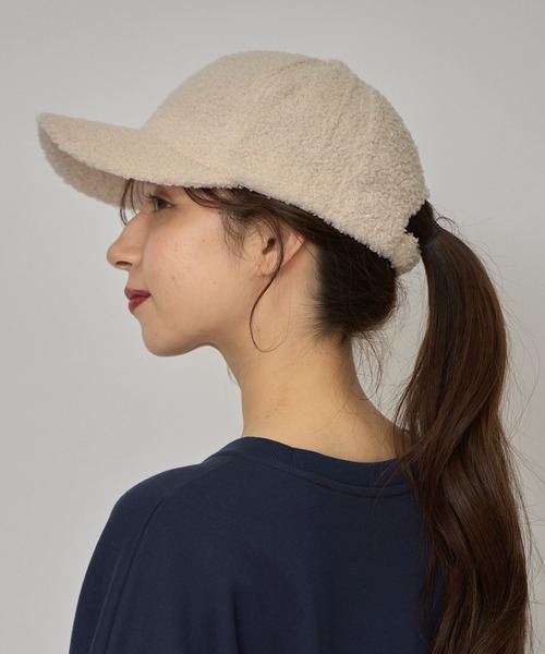 REDYAZEL（レディアゼル）の「プードルボアキャップ（キャスケット・レディース・ブラック/ブラウン/オフホワイト・FREE）」の18枚目の写真