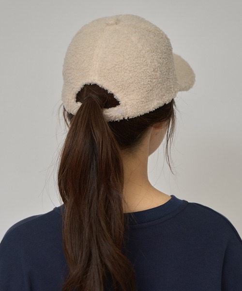 REDYAZEL（レディアゼル）の「プードルボアキャップ（キャスケット・レディース・ブラック/ブラウン/オフホワイト・FREE）」の16枚目の写真