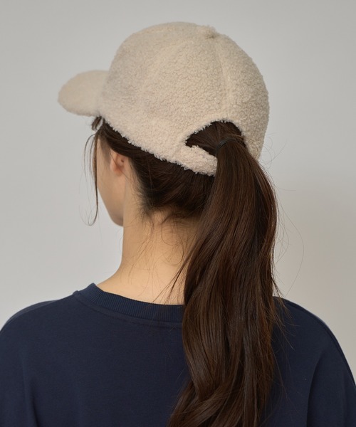 REDYAZEL（レディアゼル）の「プードルボアキャップ（キャスケット・レディース・ブラック/ブラウン/オフホワイト・FREE）」の17枚目の写真