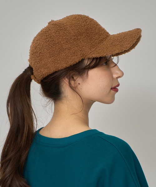 REDYAZEL（レディアゼル）の「プードルボアキャップ（キャスケット・レディース・ブラック/ブラウン/オフホワイト・FREE）」の12枚目の写真