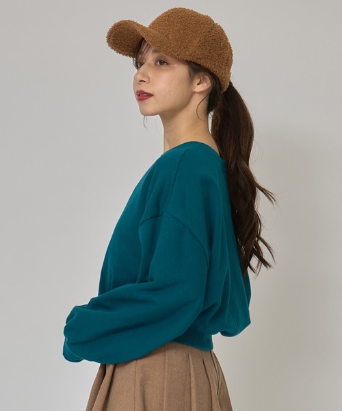 REDYAZEL（レディアゼル）の「プードルボアキャップ（キャスケット・レディース・ブラック/ブラウン/オフホワイト・FREE）」の8枚目の写真