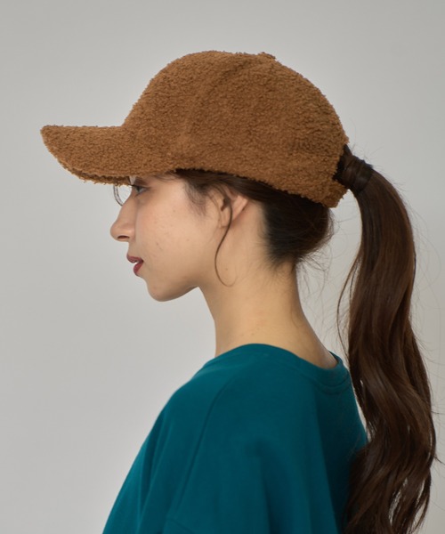 REDYAZEL（レディアゼル）の「プードルボアキャップ（キャスケット・レディース・ブラック/ブラウン/オフホワイト・FREE）」の9枚目の写真