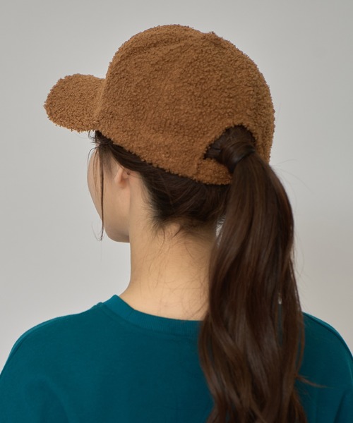 REDYAZEL（レディアゼル）の「プードルボアキャップ（キャスケット・レディース・ブラック/ブラウン/オフホワイト・FREE）」の10枚目の写真