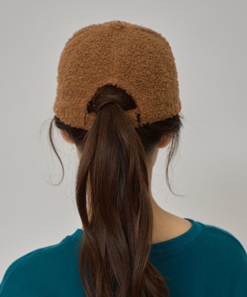 REDYAZEL（レディアゼル）の「プードルボアキャップ（キャスケット・レディース・ブラック/ブラウン/オフホワイト・FREE）」の11枚目の写真