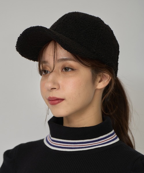 REDYAZEL（レディアゼル）の「プードルボアキャップ（キャスケット・レディース・ブラック/ブラウン/オフホワイト・FREE）」の21枚目の写真