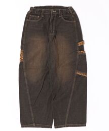 Revo.（レボ）の「レオパード 切替デザイン カーブシルエット ペインターパンツ（デニムパンツ）」