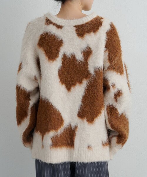 CIAOPANIC TYPY(チャオパニックティピー)の「【主役級】ニュアンス柄シャギーニット(ニット/セーター・レディース・アイボリー/サックスブルー/チャコールグレー・ONE SIZE)」の9枚目の写真