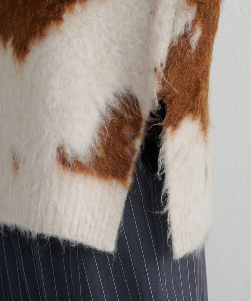 CIAOPANIC TYPY(チャオパニックティピー)の「【主役級】ニュアンス柄シャギーニット(ニット/セーター・レディース・アイボリー/サックスブルー/チャコールグレー・ONE SIZE)」の12枚目の写真