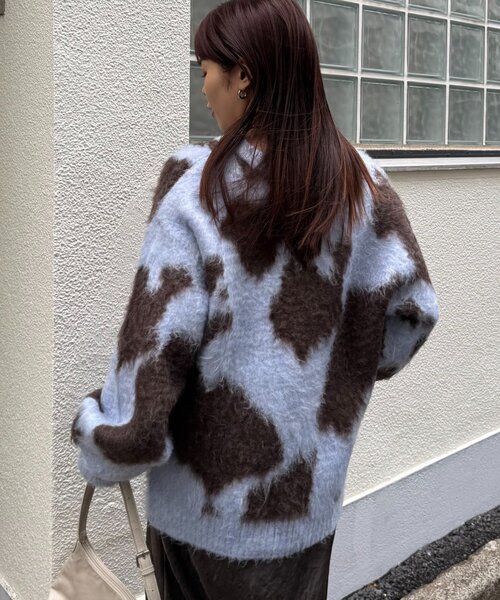 CIAOPANIC TYPY(チャオパニックティピー)の「【主役級】ニュアンス柄シャギーニット(ニット/セーター・レディース・アイボリー/サックスブルー/チャコールグレー・ONE SIZE)」の20枚目の写真