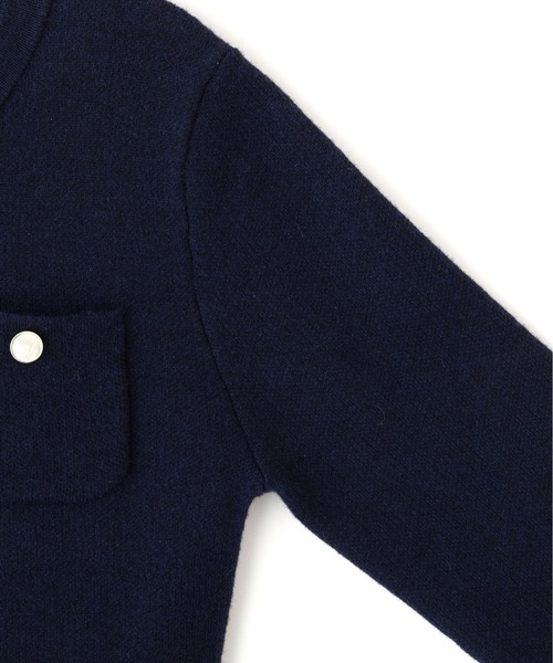 JILL by JILL STUART(ジルバイジルスチュアート)の「◇ニットジャケットドッキングワンピース(ワンピース・レディース・ネイビー/ホワイト/グレー・FREE)」の14枚目の写真