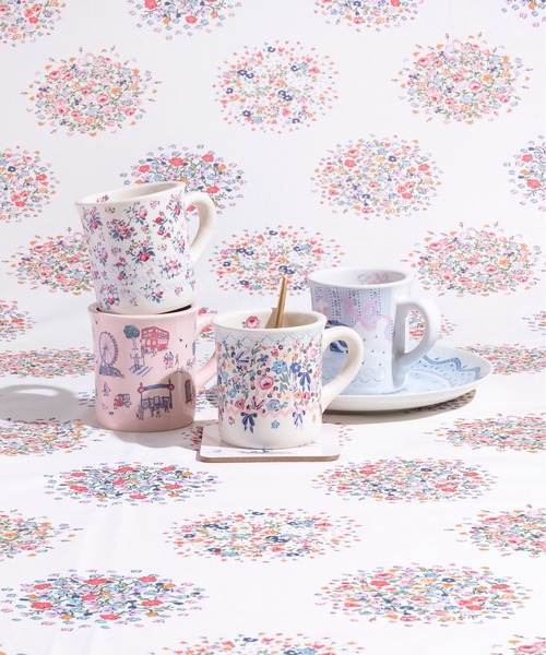 Cath Kidston（キャスキッドソン）の「マグカップ（グラス/マグカップ/タンブラー・レディース・オレンジ/ピンク/ホワイト/アイボリー・FREE）」の6枚目の写真