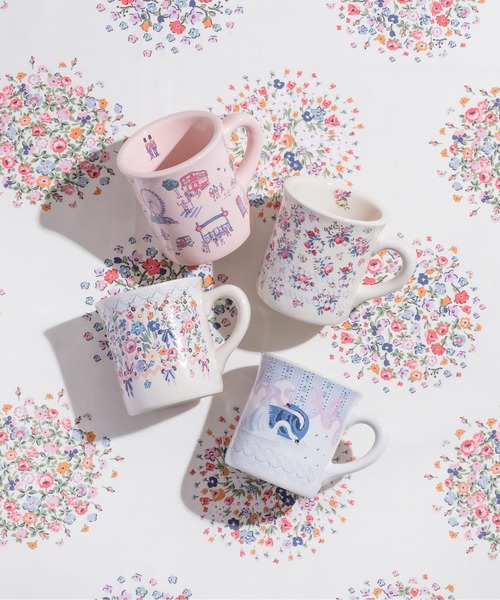 Cath Kidston（キャスキッドソン）の「マグカップ（グラス/マグカップ/タンブラー・レディース・オレンジ/ピンク/ホワイト/アイボリー・FREE）」の5枚目の写真