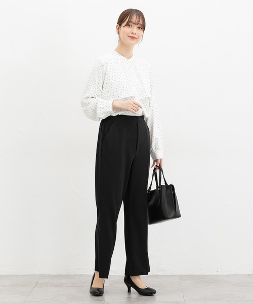 Honeys(ハニーズ)の「【抗菌防臭】セミフレアパンツ(スラックス・レディース・ブラック/ネイビー/グレイッシュベージュ・L/S/M/LL)」の22枚目の写真