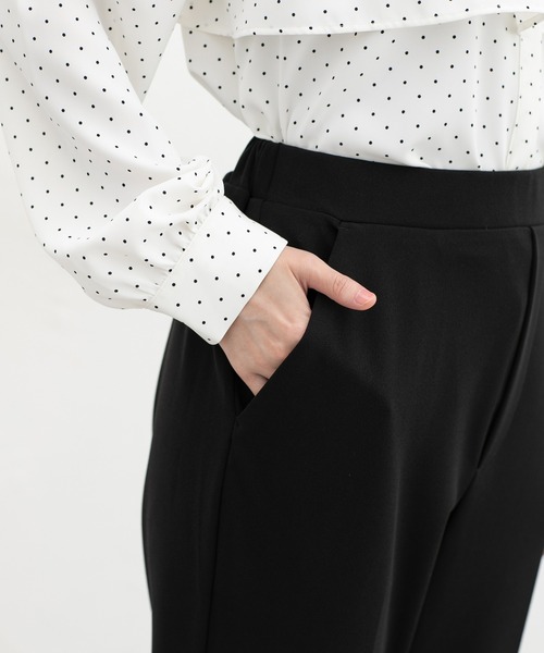 Honeys(ハニーズ)の「【抗菌防臭】セミフレアパンツ(スラックス・レディース・ブラック/ネイビー/グレイッシュベージュ・L/S/M/LL)」の17枚目の写真