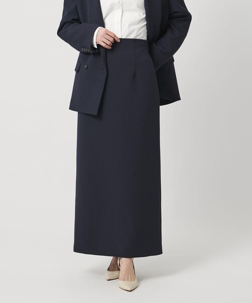 MARW UNITED ARROWS（マルゥ ユナイテッドアローズ）の「＜MARW UNITED ARROWS＞バックスリット タイト スカート（スカート・レディース・ナチュラル/ネイビー/ダークグレー・38/36/34）」の4枚目の写真