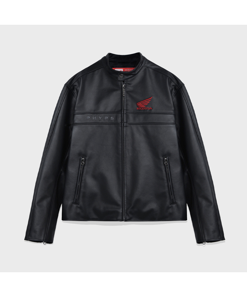 PHYPS MOTORCYCLE(フィップスモーターサイクル)の「Original Cow leather Jacket Black(ライダースジャケット・レディース・その他・LARGE/MEDIUM)」の1枚目の写真