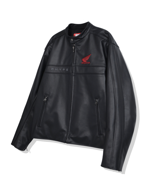 PHYPS MOTORCYCLE(フィップスモーターサイクル)の「Original Cow leather Jacket Black(ライダースジャケット・レディース・その他・LARGE/MEDIUM)」の2枚目の写真