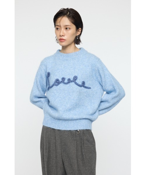 MOUSSY（マウジー）の「BACK RIBBON セーター（ニット/セーター・レディース・アイボリー/ライトブルー/ネイビー・FREE）」の6枚目の写真