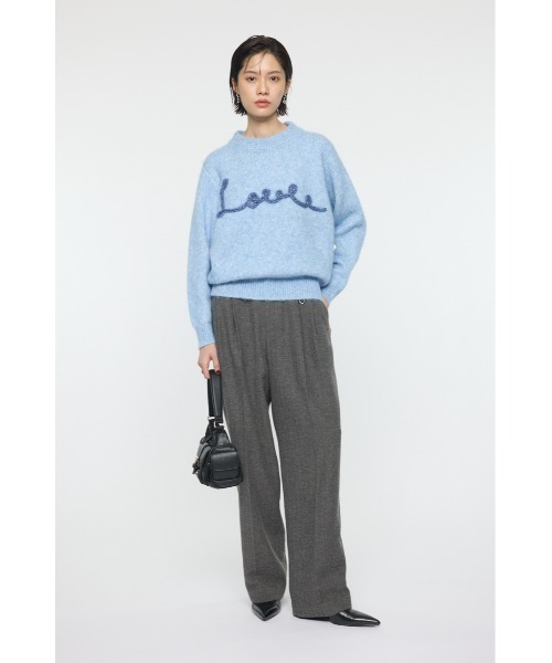 MOUSSY（マウジー）の「BACK RIBBON セーター（ニット/セーター・レディース・アイボリー/ライトブルー/ネイビー・FREE）」の7枚目の写真
