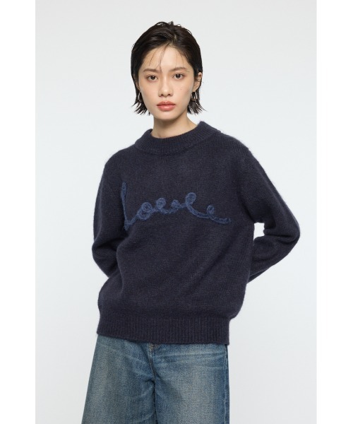 MOUSSY（マウジー）の「BACK RIBBON セーター（ニット/セーター・レディース・アイボリー/ライトブルー/ネイビー・FREE）」の13枚目の写真