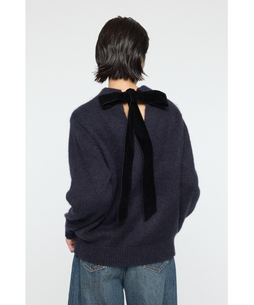 MOUSSY（マウジー）の「BACK RIBBON セーター（ニット/セーター・レディース・アイボリー/ライトブルー/ネイビー・FREE）」の18枚目の写真