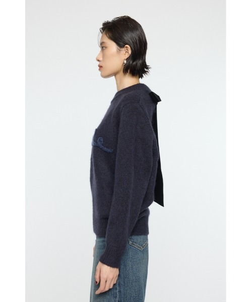 MOUSSY（マウジー）の「BACK RIBBON セーター（ニット/セーター・レディース・アイボリー/ライトブルー/ネイビー・FREE）」の19枚目の写真