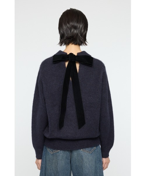 MOUSSY（マウジー）の「BACK RIBBON セーター（ニット/セーター・レディース・アイボリー/ライトブルー/ネイビー・FREE）」の20枚目の写真