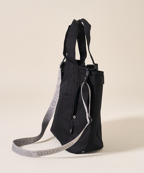 FREAK'S STORE（フリークスストア）の「ROOTOTE × FREAK'S STORE/ルートート ＜ショルダーストラップ付＞別注 ミディアムポケッツ D 撥水 トートバッグ ジャガードストラップ/ママバッグ/A4サイズトートバッグ/大容量トートバッグ（トートバッグ・レディース・ブラウン/グレー/ブラック・ONE SIZE）」の20枚目の写真