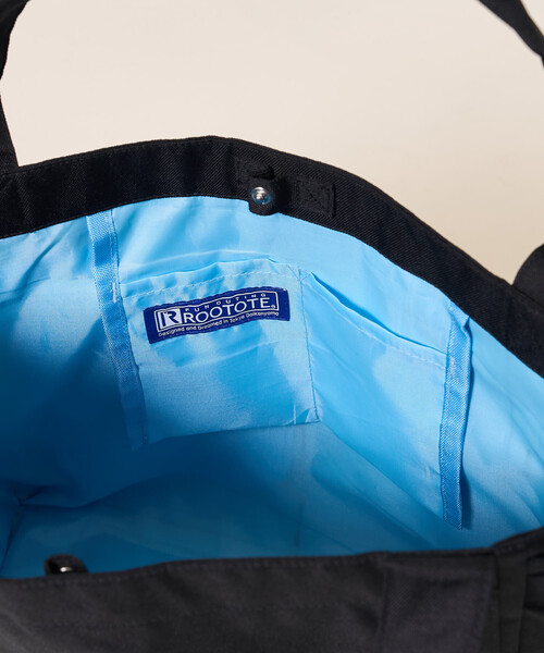 FREAK'S STORE（フリークスストア）の「ROOTOTE × FREAK'S STORE/ルートート ＜ショルダーストラップ付＞別注 ミディアムポケッツ D 撥水 トートバッグ ジャガードストラップ/ママバッグ/A4サイズトートバッグ（トートバッグ・レディース・ブラウン/グレー/ブラック・ONE SIZE）」の7枚目の写真