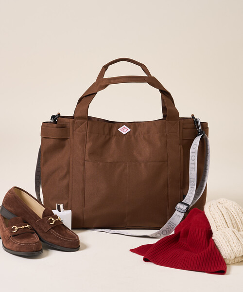 FREAK'S STORE（フリークスストア）の「ROOTOTE × FREAK'S STORE/ルートート ＜ショルダーストラップ付＞別注 ミディアムポケッツ D 撥水 トートバッグ ジャガードストラップ/ママバッグ/A4サイズトートバッグ（トートバッグ・レディース・ブラウン/グレー/ブラック・ONE SIZE）」の15枚目の写真