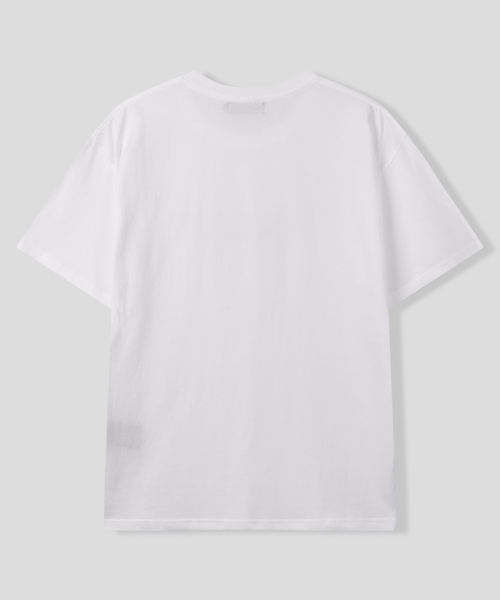 BLACK MOMENT（ブラックモーメント）の「ラインアートグラフィック半袖Tシャツ[ホワイト]（Tシャツ/カットソー・メンズ・ホワイト・SMALL/MEDIUM/LARGE）」の3枚目の写真