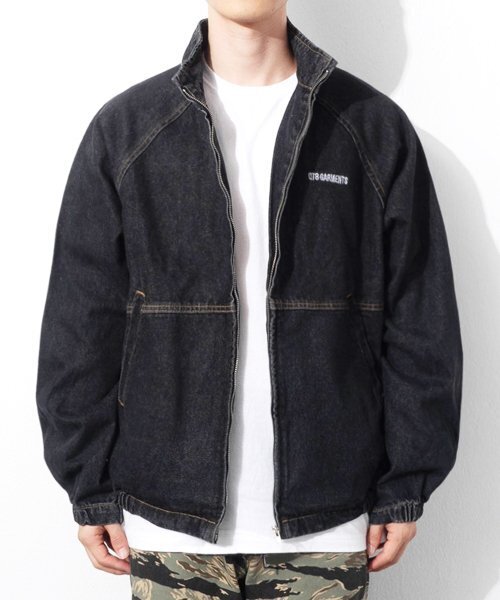 セール】BN Denim Raglan Jacket (Black)（デニムジャケット）｜QT8