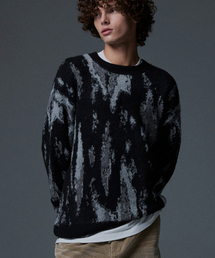 NOT4NERD（ノットフォーナード）の「N4ND Graffiti Mohair Knit Sweater - Black（ニット/セーター）」