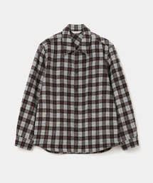 UNIFORM BRIDGE（ユニフォームブリッジ）の「wool heavy check shirt brown（シャツ/ブラウス）」