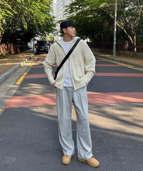 CHAMBROS（チャンブロス）の「ポイントロゴピンタックワイドスウェットパンツ[グレー]（スウェットパンツ・レディース・その他・SMALL/MEDIUM/LARGE/4/3/2/1/X-LARGE）」の17枚目の写真