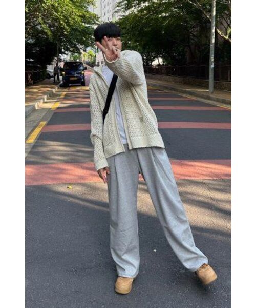 CHAMBROS（チャンブロス）の「ポイントロゴピンタックワイドスウェットパンツ[グレー]（スウェットパンツ・レディース・その他・SMALL/MEDIUM/LARGE/4/3/2/1/X-LARGE）」の18枚目の写真